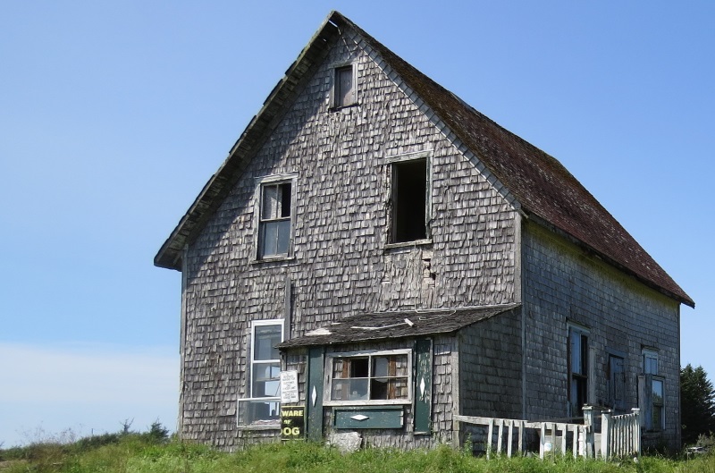derelict house